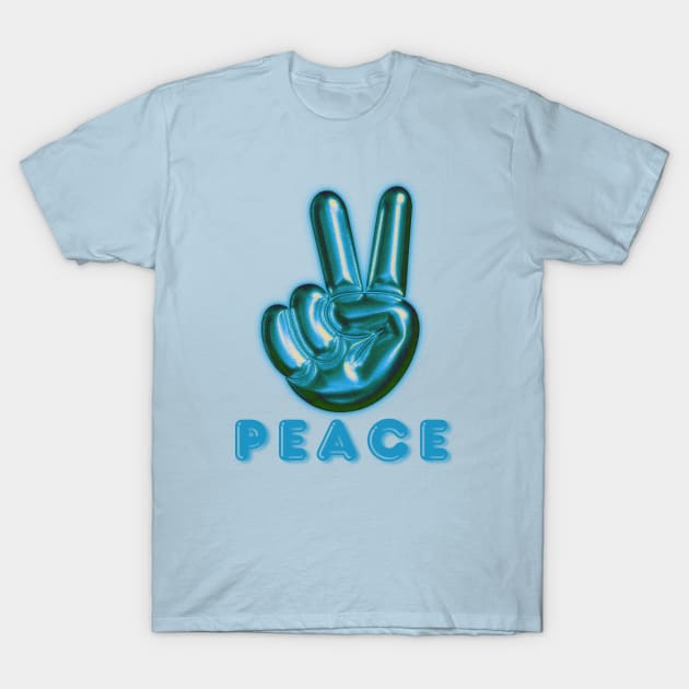 Peace - Peace Symbol - V Finger Sign T-Shirt by TJWDraws